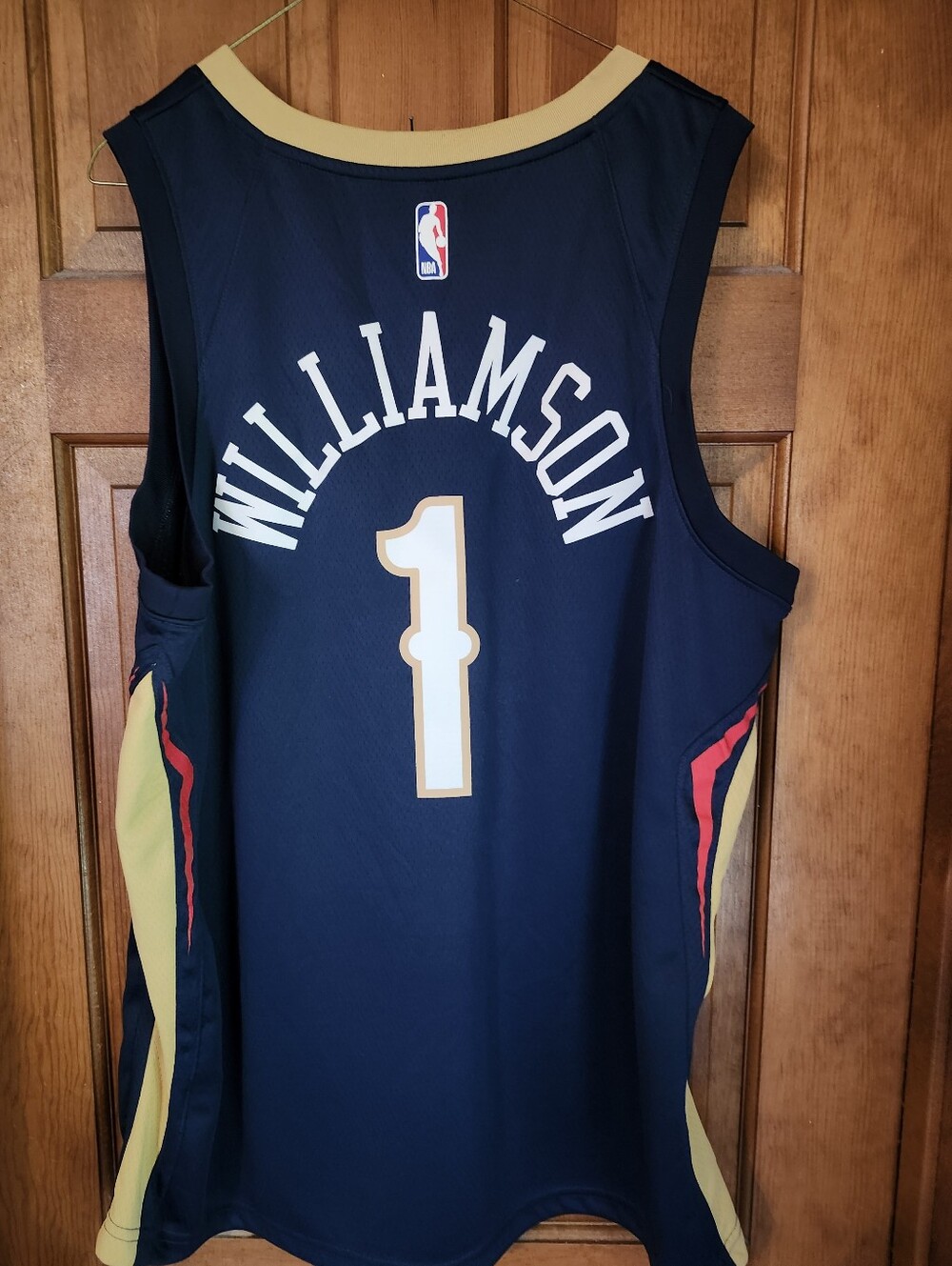 Nike Navy and Gold New Orleans Basketball Jersey - Picture 2 of 2